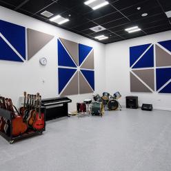 Music room with recording facilities
